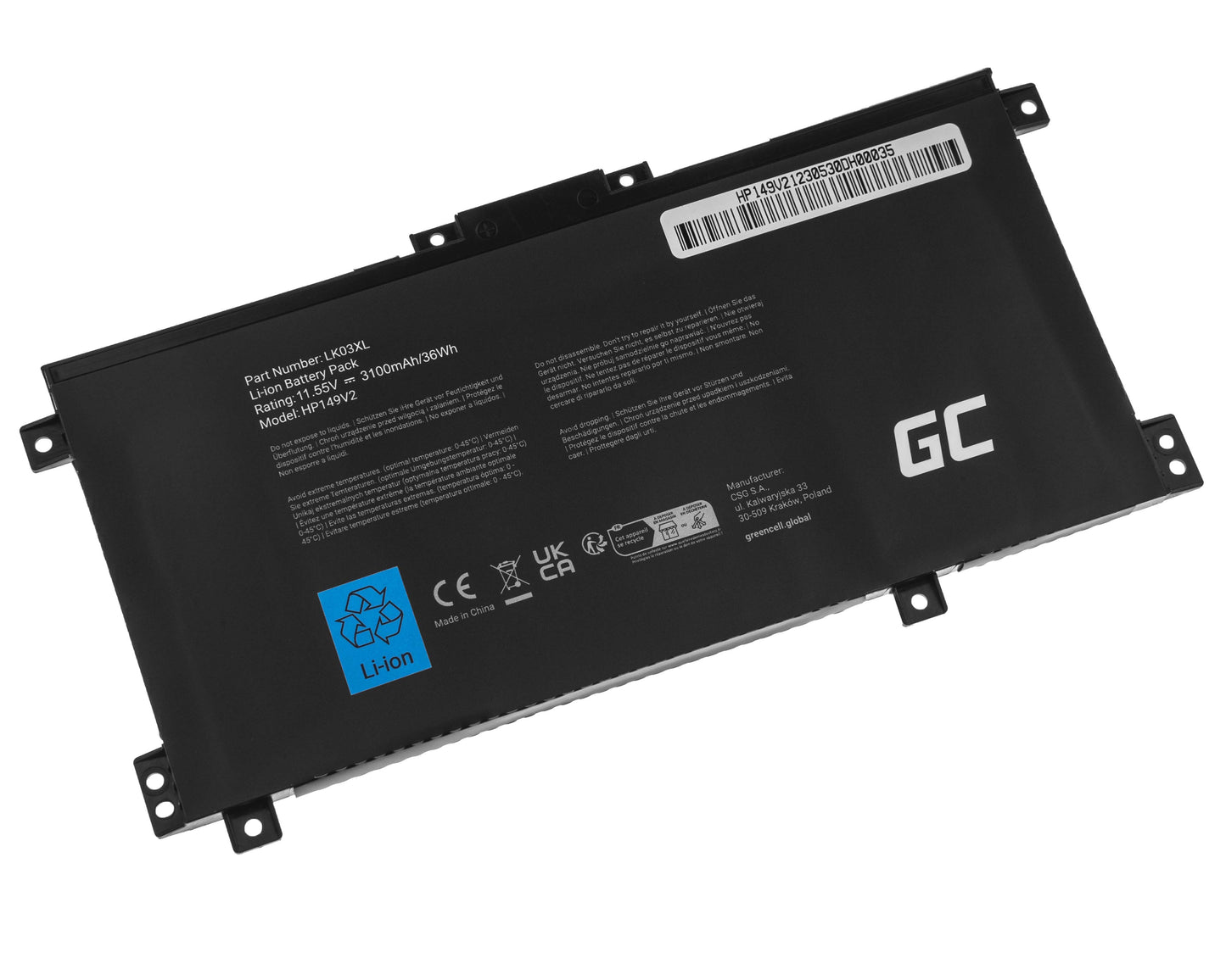 Green Cell Battery LK03XL for HP Envy x360 15-BP 15-BP000 15-BP100 15-CN 17-AE 17-BW_1