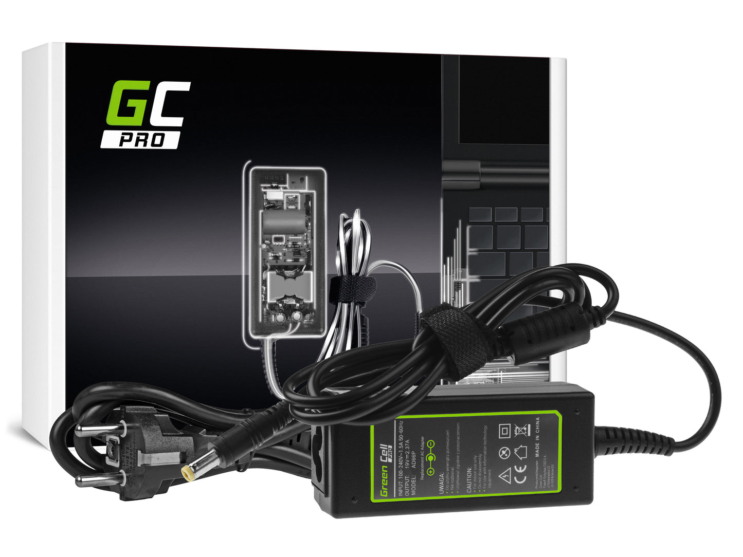 Green Cell PRO Charger / AC Adapter 19V 2.37A 45W for Acer Aspire E5-511 E5-521 E5-573 E5-573G ES1-131 ES1-512 ES1-531 V5-171_2