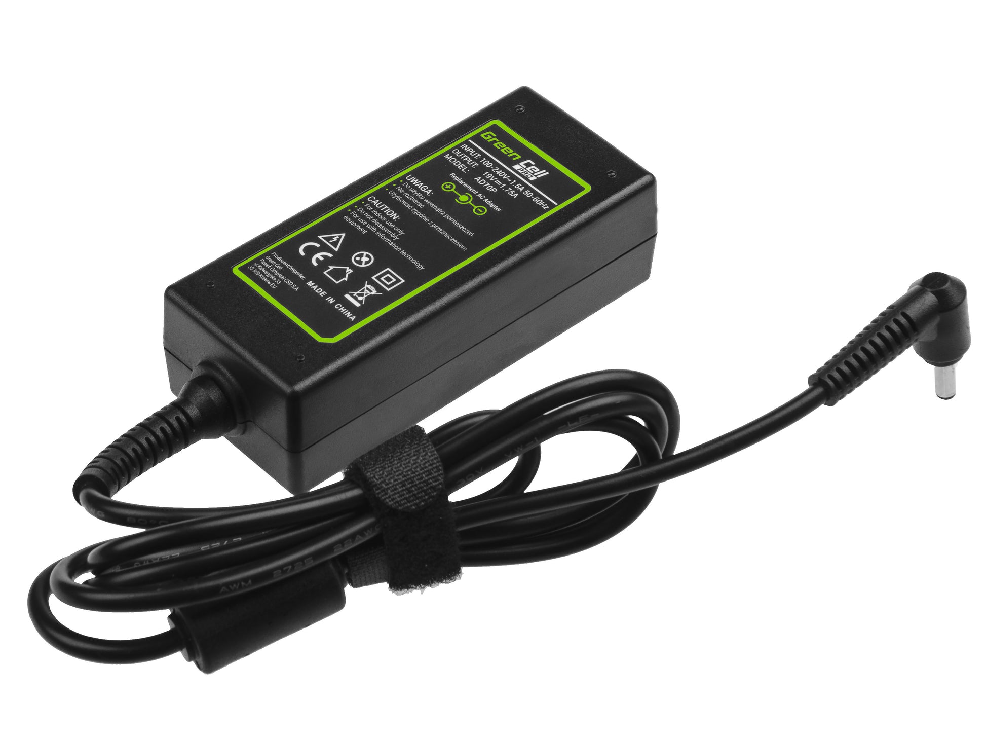 Green Cell PRO Charger / AC Adapter 19V 1.75A 33W for Asus X201E Vivobook F200CA F200MA F201E Q200E S200E X200CA X200M X200MA_1