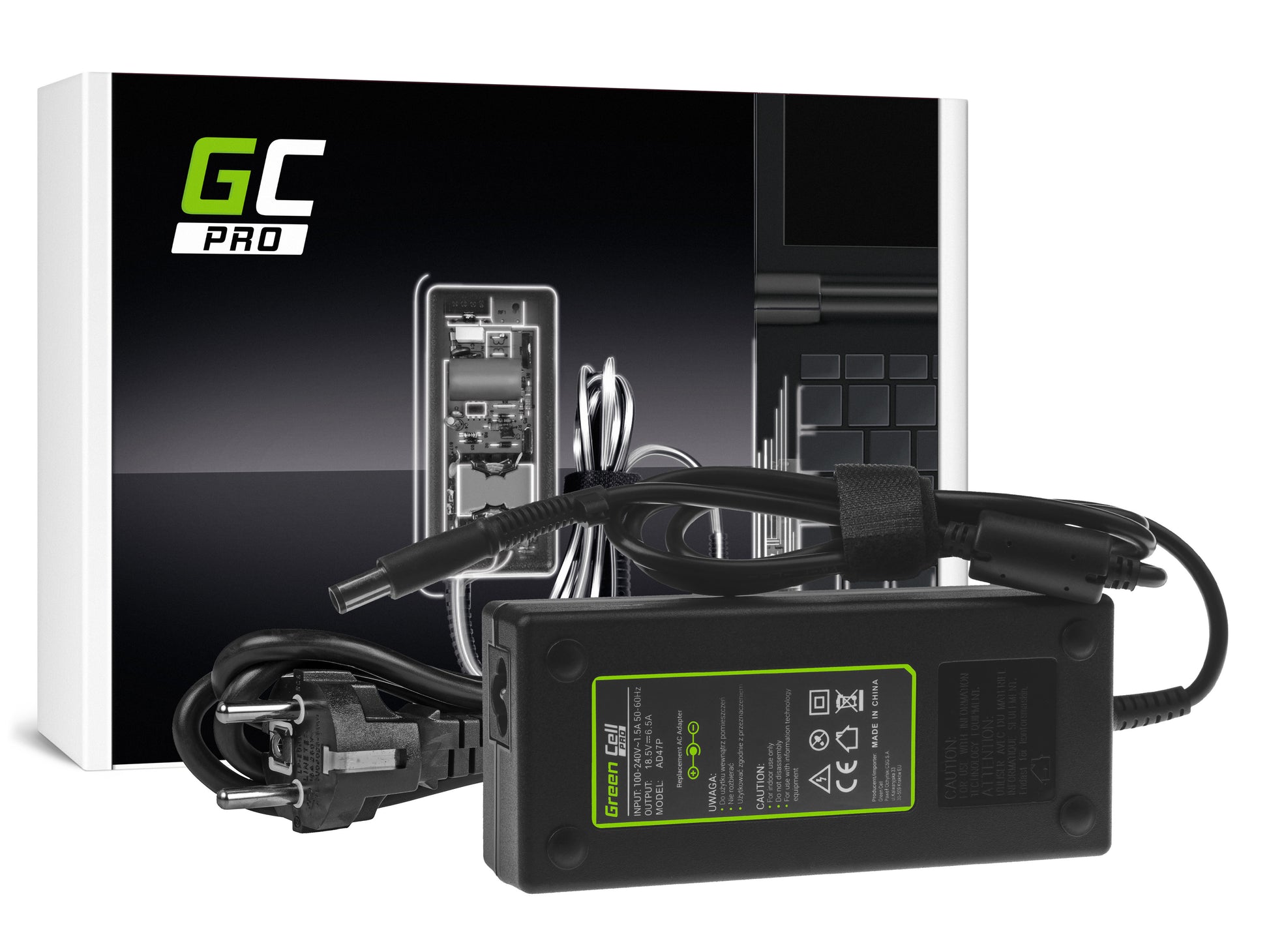 Green Cell PRO Charger / AC Adapter 18.5V 6.5A 120W for HP Compaq 6710b 6730b 6910p nc6400 nx7400 EliteBook 2530p 6930p 8530p_0