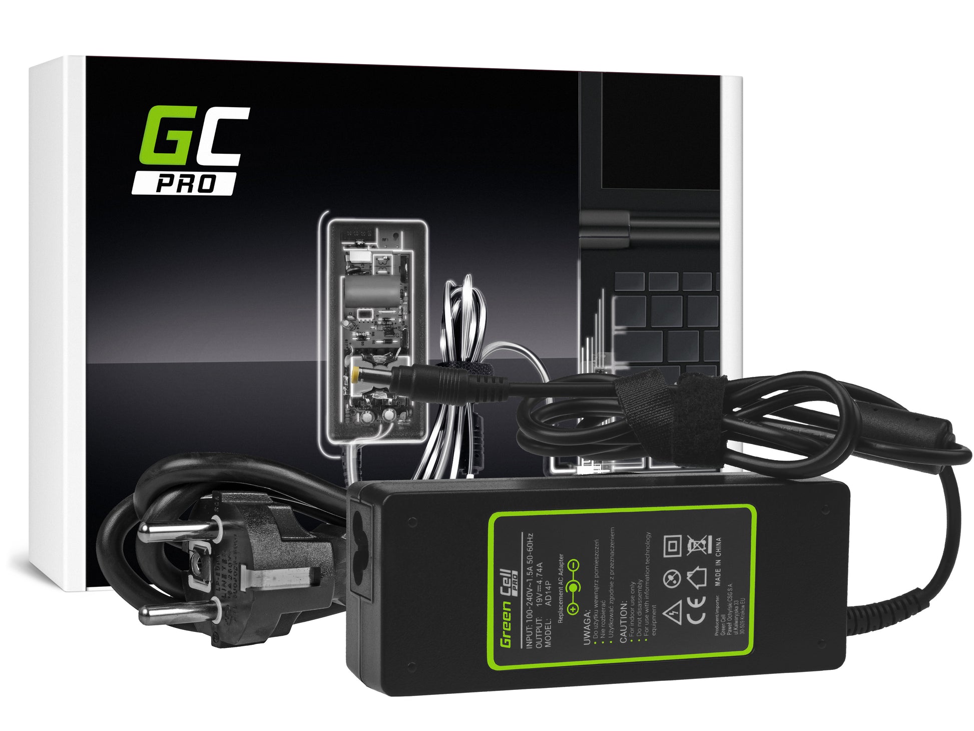 Green Cell PRO Charger AC Adapter for HP Compaq NC6000  NX6100 NX8220 19V 4.74A_0