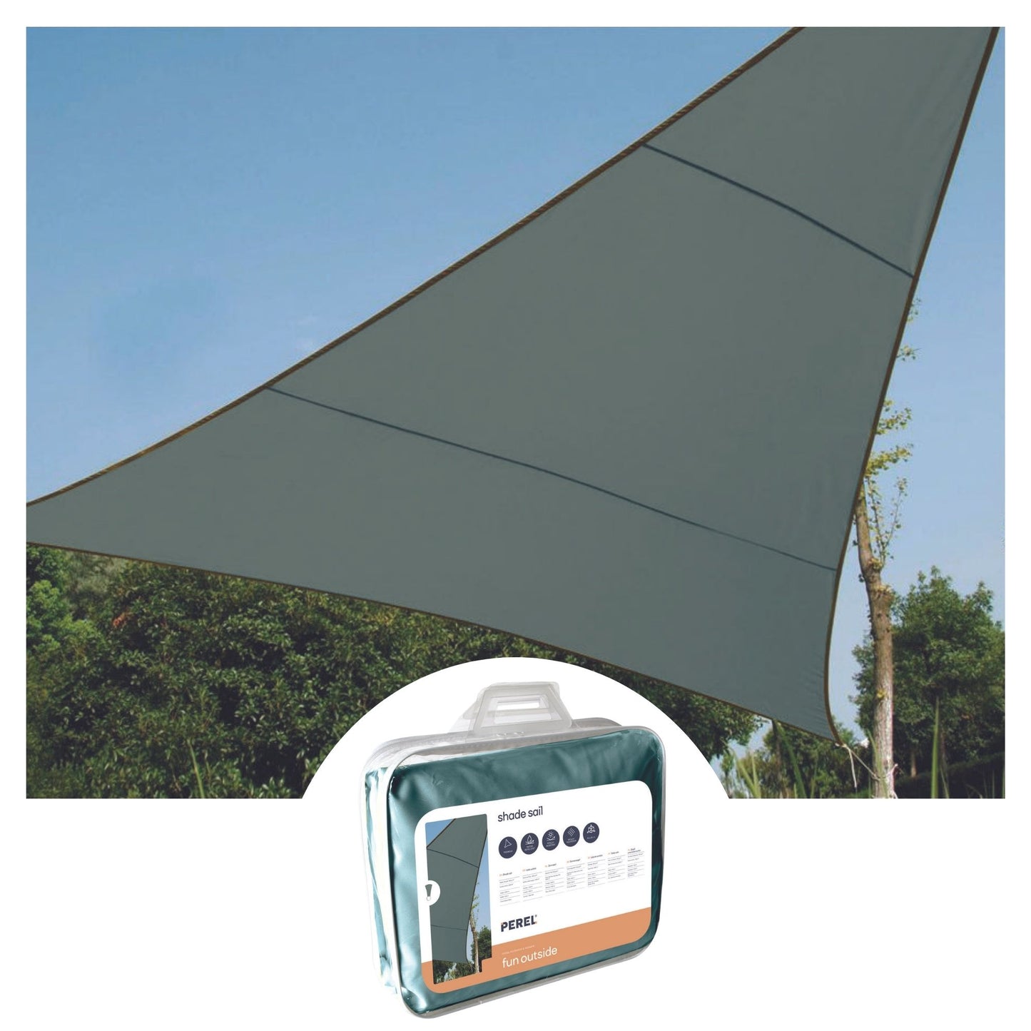 TOLDO VELA - TRIANGULAR - 3.6 x 3.6 x 3.6 m - COR: VERDE CINZA_0