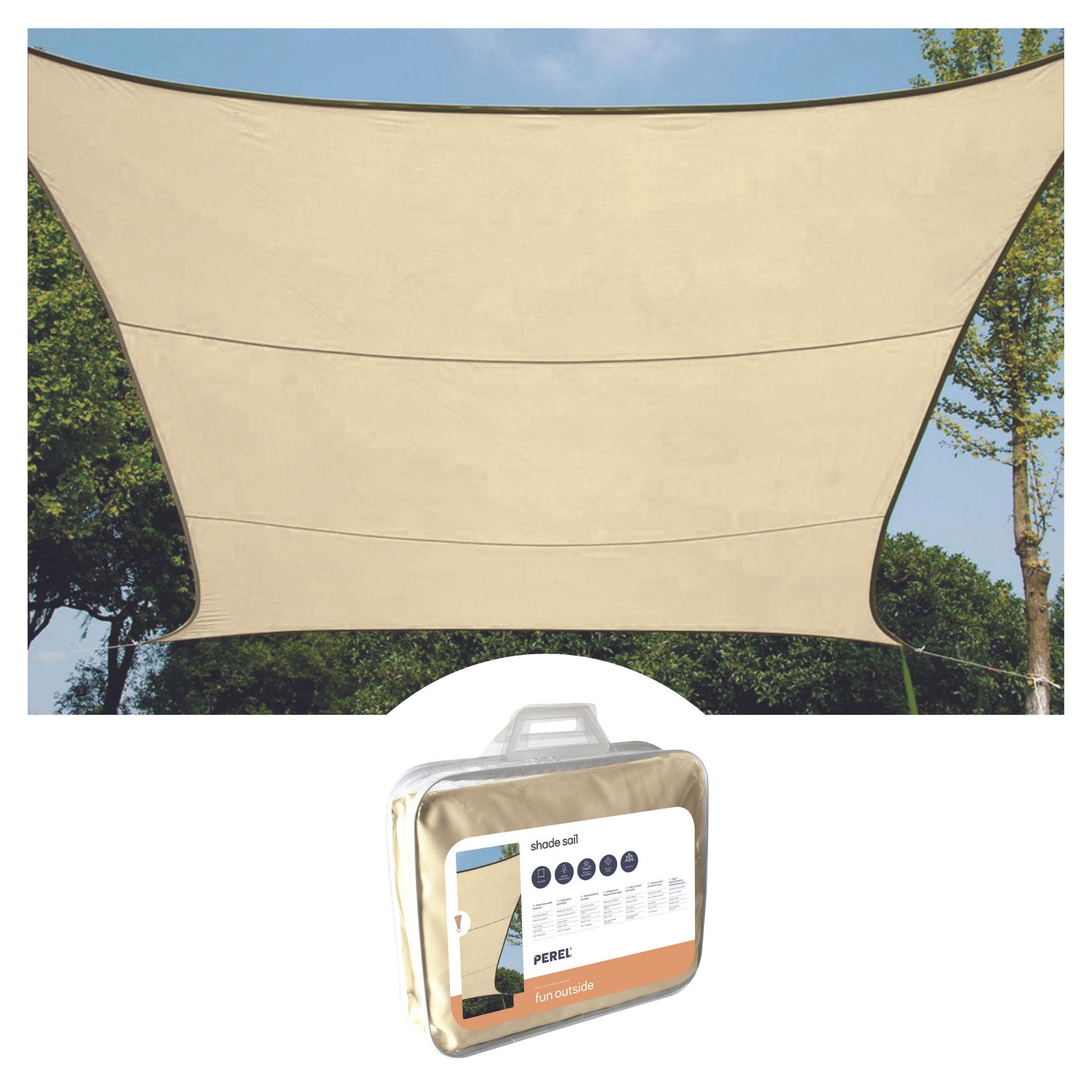 TOLDO VELA PERMEÁVEL À ÁGUA - QUADRADO - 3.6 x 3.6 m - COR: CHAMPAGNE_0