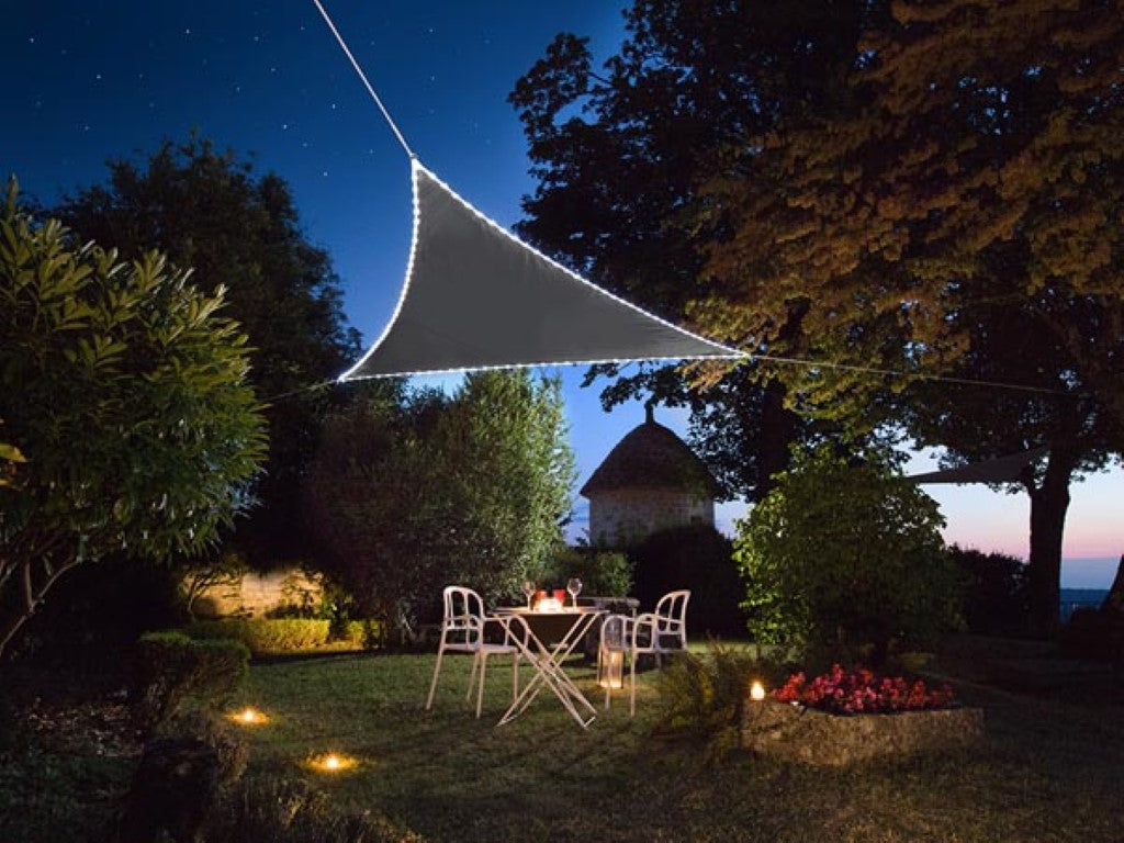 TOLDO VELA COM REBORDO LED - TRIÂNGULO - 3.6 x 3.6 x 3.6 m - ANTRACITE_0
