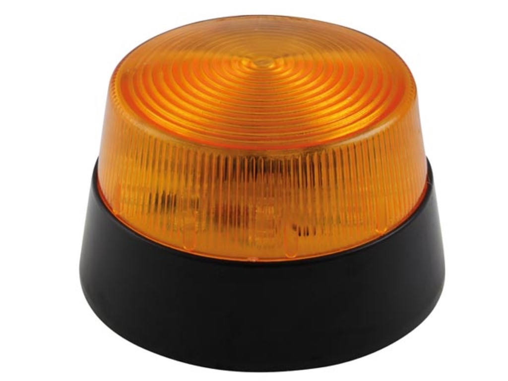 LUZ LED INTERMITENTE - ÂMBAR - 12 VDC - ø 100 mm_0