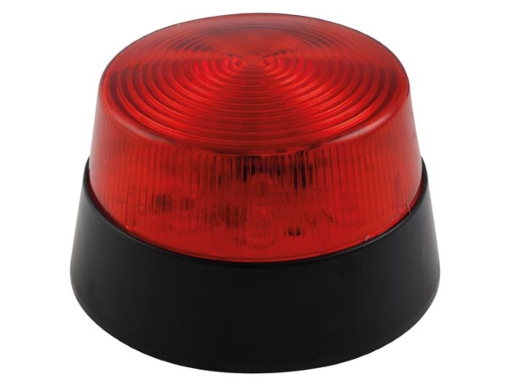 LUZ LED INTERMITENTE - VERMELHO - 12 VDC - ø 77 mm_0