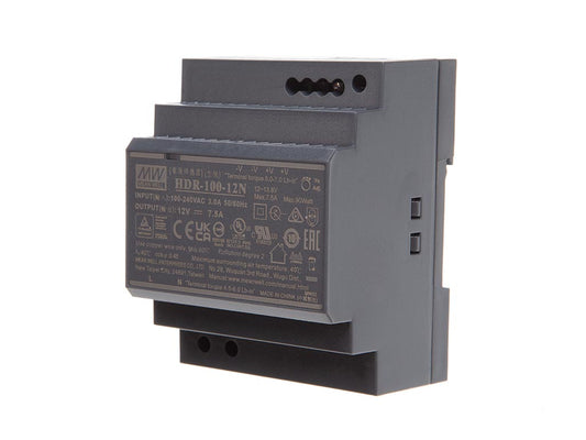 FONTE DE ALIMENTAÇÃO INDUSTRIAL 12 V 7.5 A PARA CALHA DIN COM SAÍDA ÚNICA DE 100 W_0