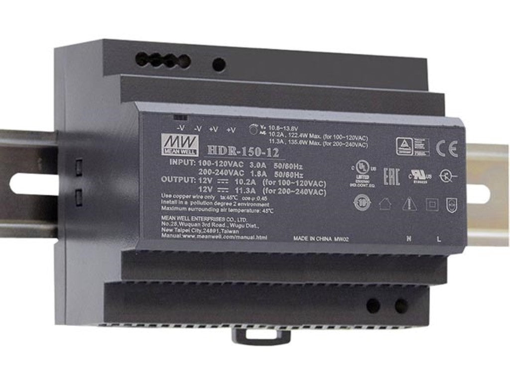 FONTE DE ALIMENTAÇÃO INDUSTRIAL PARA CALHA DIN - SAÍDA ÚNICA - 150 W - 12 V_0