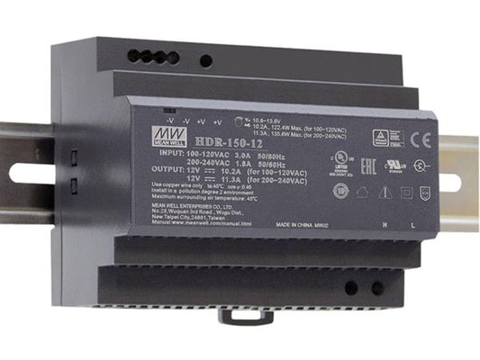 FONTE DE ALIMENTAÇÃO INDUSTRIAL PARA CALHA DIN - SAÍDA ÚNICA - 150 W - 12 V_0