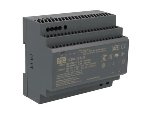 FONTE DE ALIMENTAÇÃO INDUSTRIAL PARA CALHA DIN - SAÍDA ÚNICA - 150 W - 48 V_0