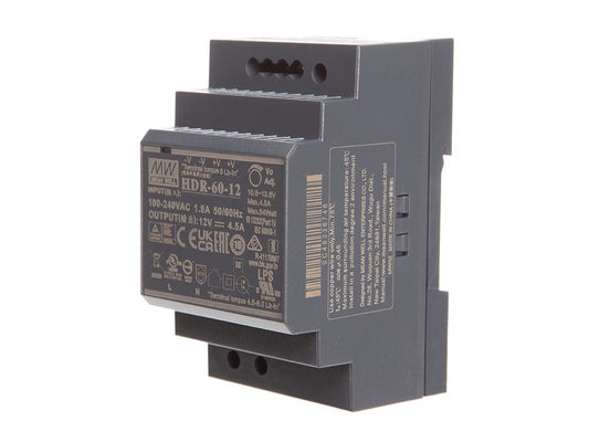 FONTE DE ALIMENTAÇÃO INDUSTRIAL 12 V 4.5 A PARA CALHA DIN COM SAÍDA ÚNICA DE 60 W_0