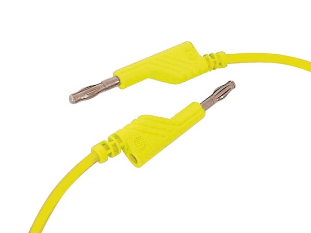 CABO DE MEDIÇÃO 4mm 50cm / AMARELO (MLN-SIL / 1)_0
