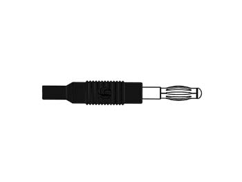 adaptador moldado por injeção para ficha de 4 mm a 2 mm / preto (MZS 4)_0