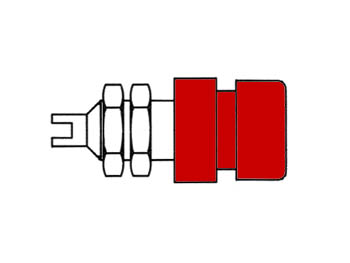 CASQUILHO COM CABEÇA ISOLADA / VERMELHO (BIL20)_0