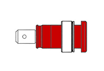 TOMADA DE SEGURANÇA INTEGRADA 4mm, PROTEGIDA CONTRA CONTATO / VERMELHA (SEB 2620-F6,3)_0