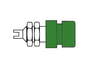 TOMADA COM CABEÇA ISOLADA / VERDE (BIL20)_0