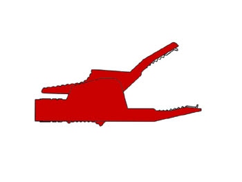 CLIPS DE CROCODILO ISOLADO 4mm 34A, PROTEGIDO CONTRA CONTACTO / VERMELHO (AK2B 2540)_0