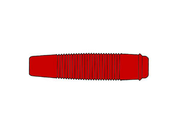 ACOPLAMENTO FLEXÍVEL ISOLADO PARA TOMADA DE 4mm / VERMELHO (KUN 30)_0