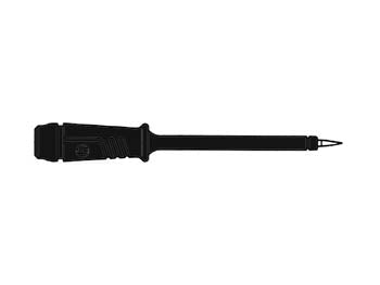 SONDA DE TESTE ISOLADA 4mm COM PONTA DE AÇO INOXIDÁVEL SLENDER / PRETA (PRÜF 2)_0