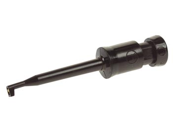 SONDA DE TESTE MINIATURA TIPO PINÇA COM LIGAÇÃO DE SOLDA (KLEPS2) - PRETO_0