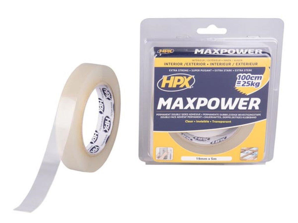 Fita de montagem Max Power Transparente - 19mm x 5m_0