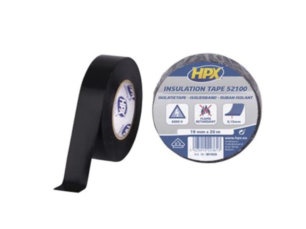 Fita isolante de PVC VDE - preta 19mm x 20m_0