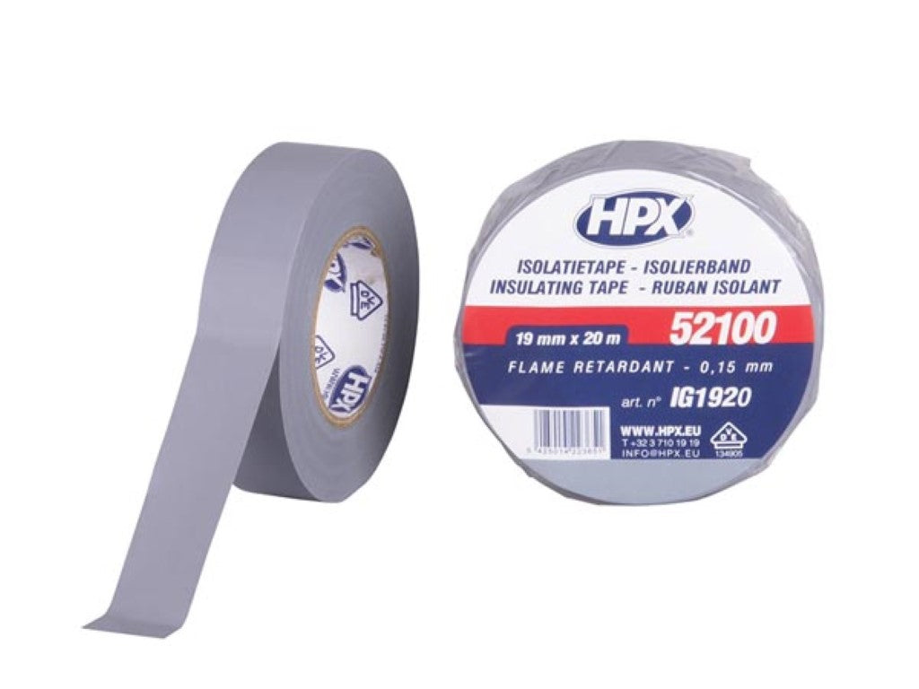 Fita isolante de PVC VDE - cinzenta 19mm x 20m_0