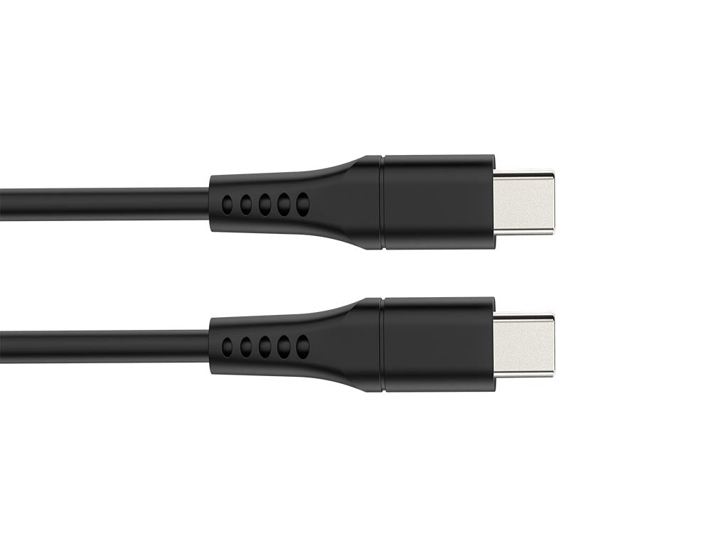 Cabo USB - USB 2.0 C para C 60W, 480Mbps, niquelado, cabo TPE - 1 metro_0