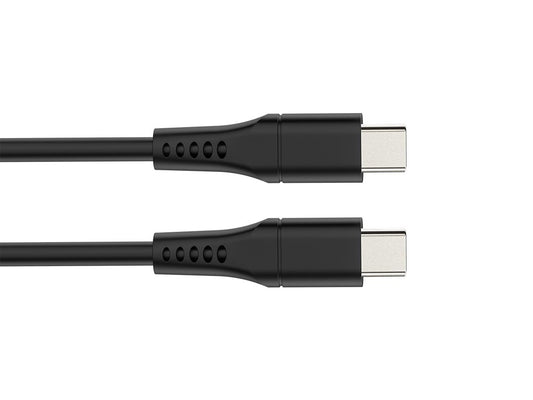 Cabo USB - USB 2.0 C para C 60W, 480Mbps, niquelado, cabo TPE - 1 metro_0