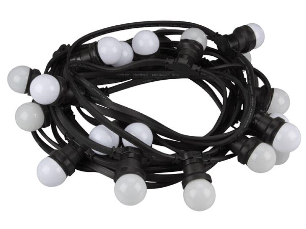 CORRENTE PARA ILUMINAÇÃO DE FESTAS - 20 LÂMPADAS LED BRANCO QUENTE_0