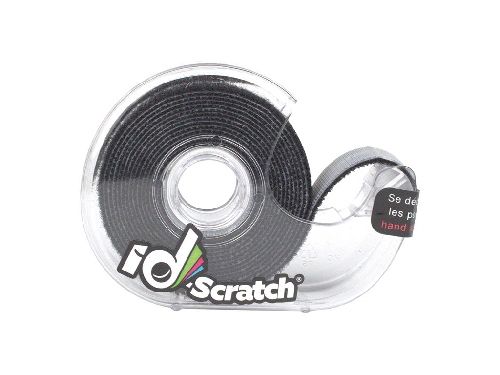 Fita de velcro - bobina 2m x 2cm - cor preta_0