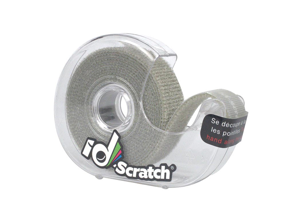 Fita de velcro - bobina 2m x 2cm - cor cinzenta_0