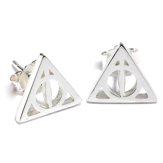 Pendientes Deathly Hallows plata_0