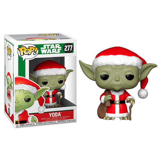 Figura POP Star Wars Holiday Santa Yoda_0