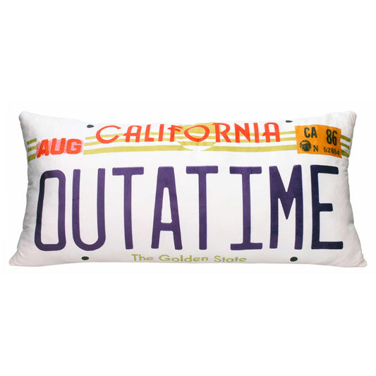 Cojin matricula Out at Time Regreso al Futuro_0