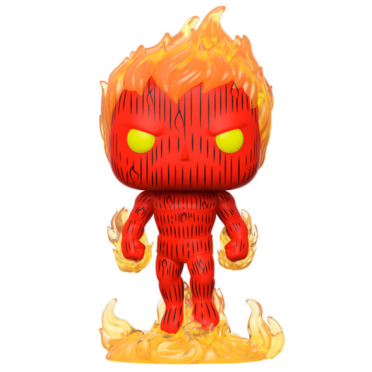 Figura POP Marvel Los 4 Fantasticos La Antorcha Humana_0