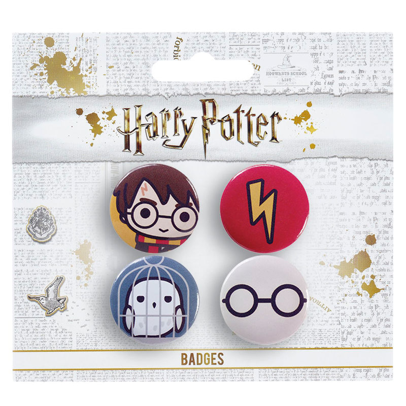 Set 4 pin Harry Potter surtido_0