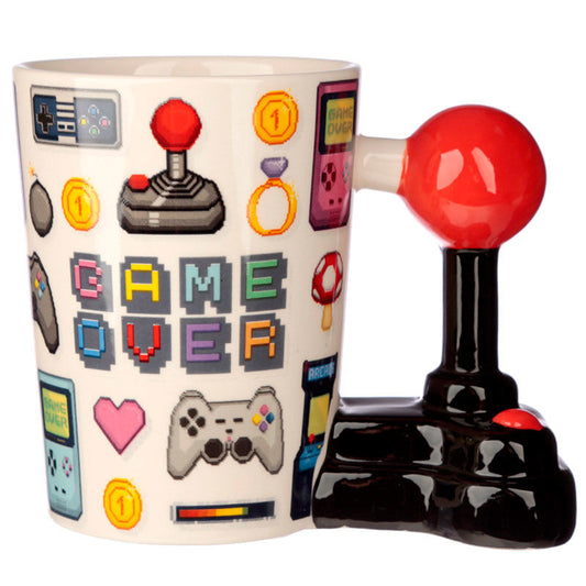 Taza asa 3D Joystick Pixel Game Over_0