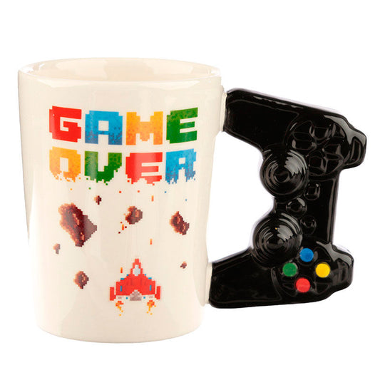 Taza asa 3D Mando Videojuego Pixel Game Over_0