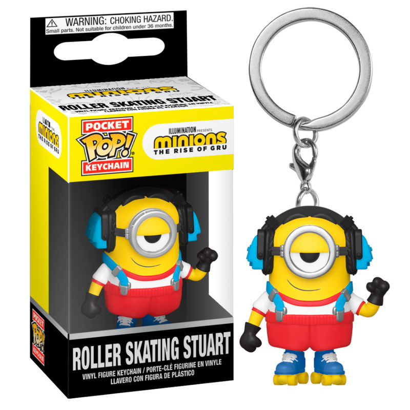 Llavero Pocket POP Minions 2 Roller Skating Stuart_0