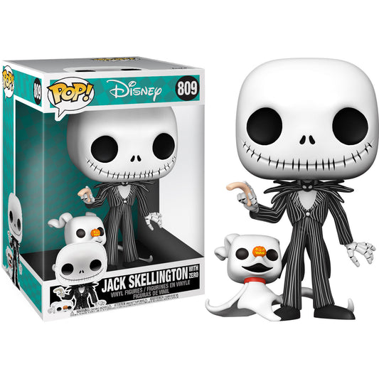 Figura POP Disney Pesadilla Antes de Navidad Jack with Zero 25cm_0