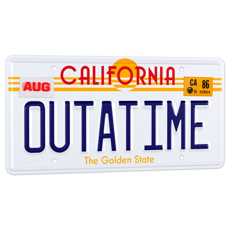 Replica matricula DeLorean Outatime Regreso al Futuro_0