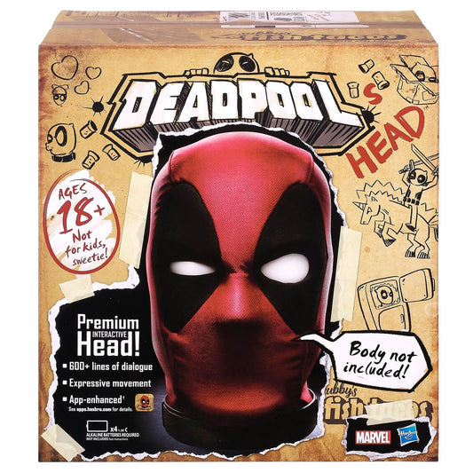 Cabeza Premium Interactiva Deadpool Marvel Legends Ingles_0