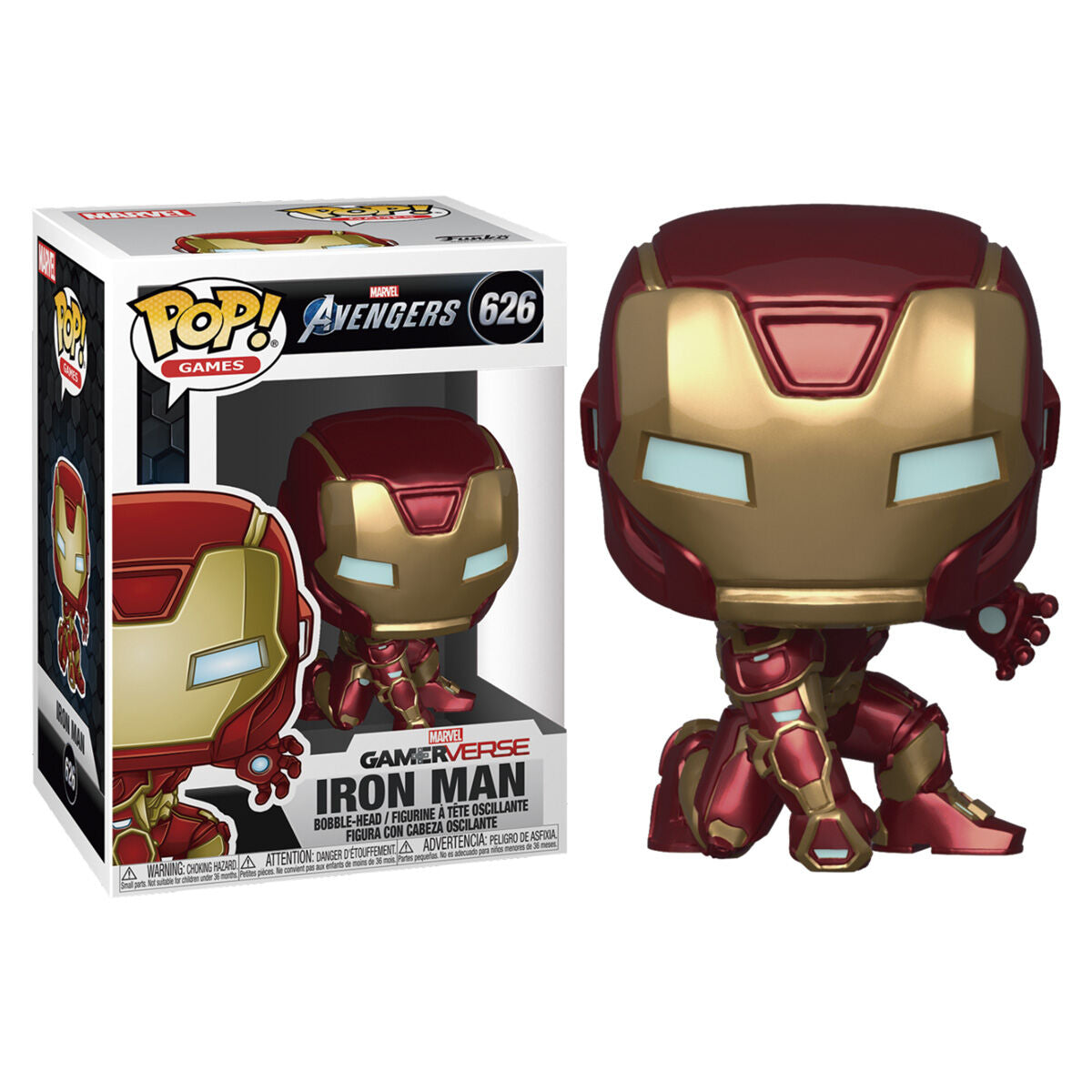 Figura POP Marvel Avengers Game Iron Man Stark Tech Suit_0