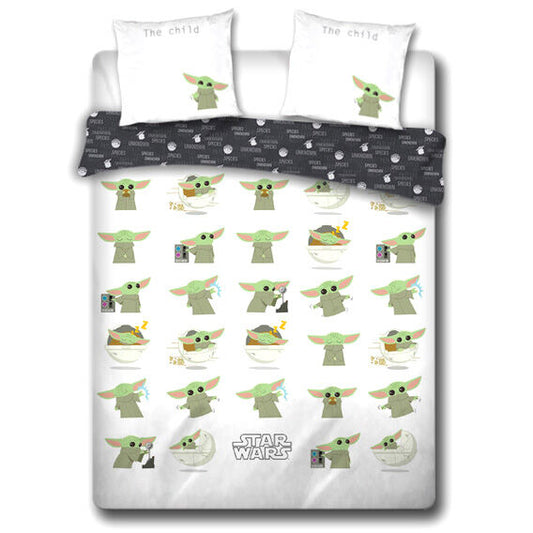 Funda nordica Baby Yoda The Mandalorian Star Wars algodon cama 135cm_0
