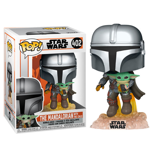 Figura POP Star Wars The Mandalorian Mando Flying with Jet Pack_0