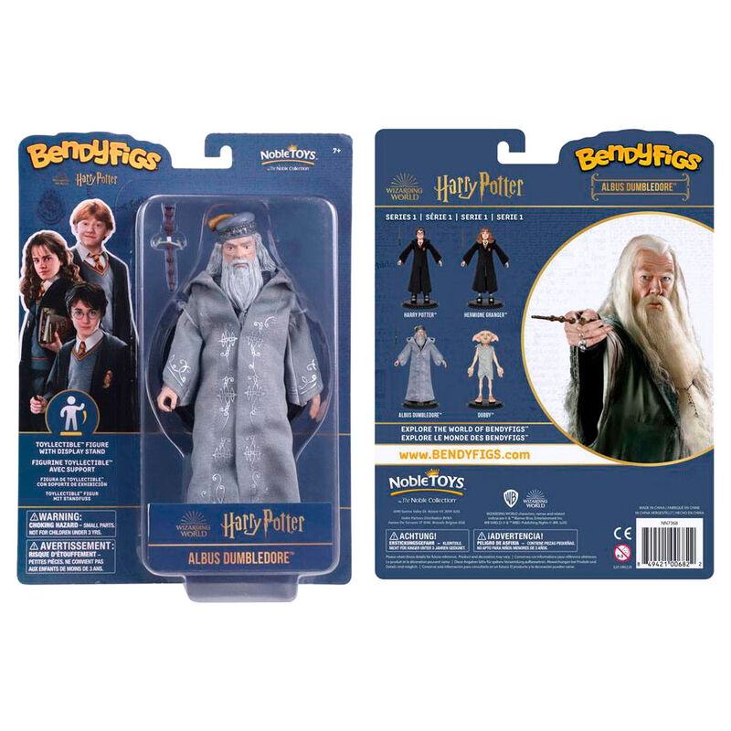 Figura Maleable Bendyfigs Dumbledore con varita Harry Potter 19cm_0