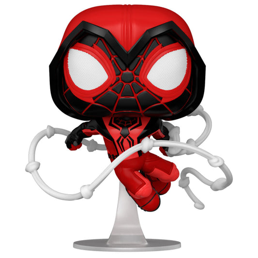 Figura POP Marvel Spiderman Miles Morales Crimson Cowl Suit_0