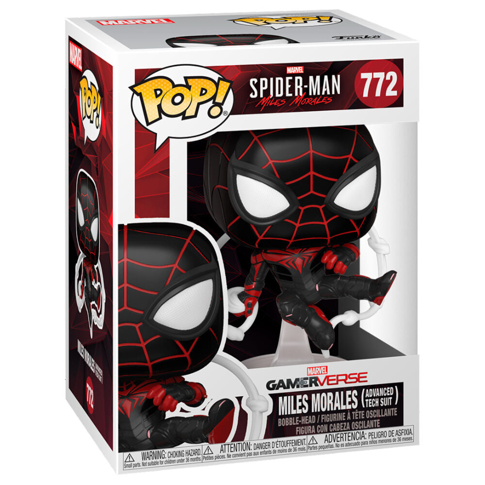 Figura POP Marvel Spiderman Miles Morales Advanced Tech Suit_0