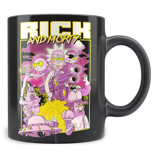 Taza Retro Poster Rick and Morty_0